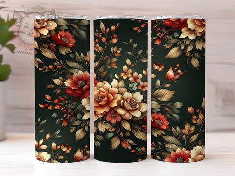 Christmas Poinsettia 20oz Tumbler Png, Straight & Tapered Tumbler Png, Christmas Flowers Tumbler Png, Digital Download PNG Sublimation Lara' s Designs 