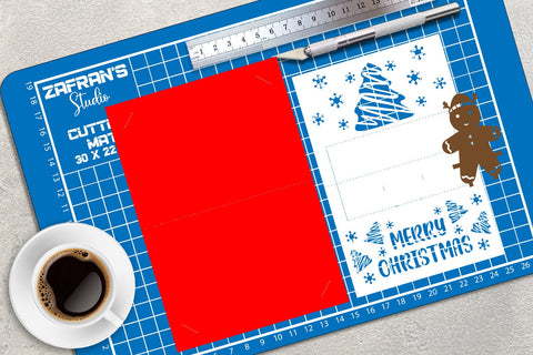 Christmas Pop-Up Card, 3D Christmas Card SVG zafrans studio 