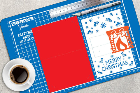 Christmas Pop-Up Card, 3D Christmas Card SVG zafrans studio 