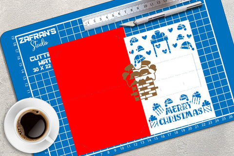 Christmas Pop-Up Card, 3D Christmas Card SVG zafrans studio 