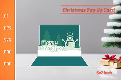 Christmas Pop-up Card - Paper Cut SVG 4 SVG Slim Studio 