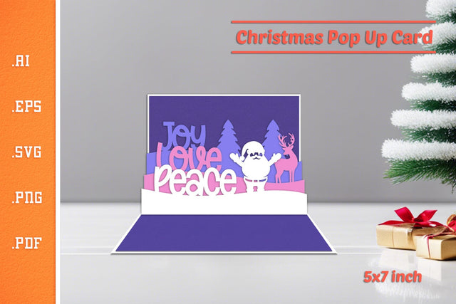 Christmas Pop-up Card - Paper Cut SVG 6 SVG Slim Studio 