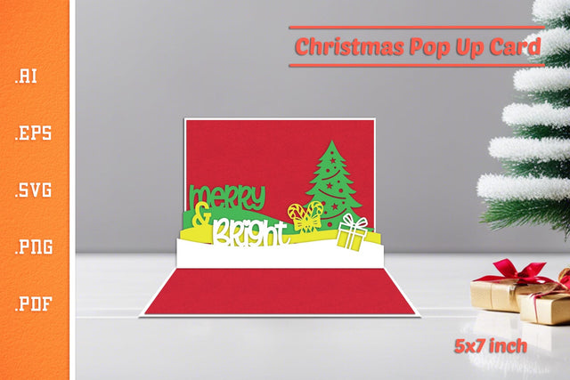 Christmas Pop-up Card - Paper Cut SVG 8 SVG Slim Studio 