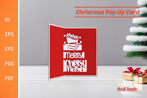Christmas Pop-up Cards Bundle - Portrait 4x6 SVG Slim Studio 