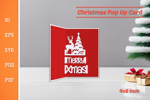 Christmas Pop-up Cards Bundle - Portrait 4x6 SVG Slim Studio 