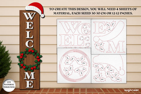 Christmas Porch Sign Laser Cut Bundle SVG SvgOcean 