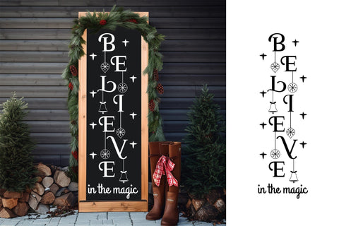 Christmas Porch Sign SVG - Believe in the Magic SVG CraftLabSVG 