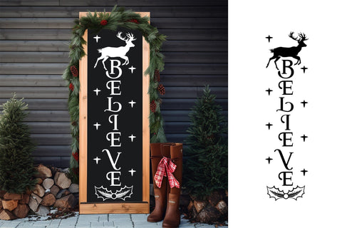 Christmas Porch Sign SVG - Believe SVG CraftLabSVG 