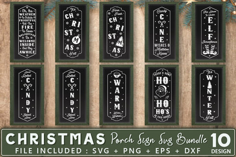 Christmas Porch Sign SVG Bundle SVG Shetara Begum 