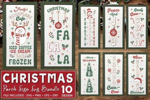 Christmas Porch Sign SVG Bundle SVG Shetara Begum 
