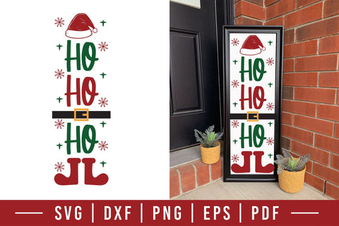 Christmas Porch Sign SVG | Ho Ho Ho SVG CraftLabSVG 