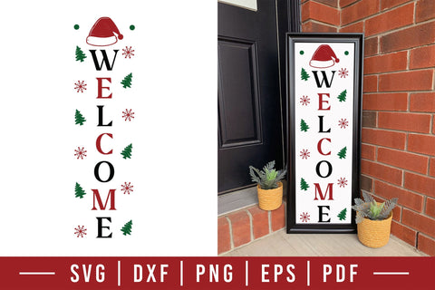 Christmas Porch Sign SVG - Welcome SVG CraftLabSVG 