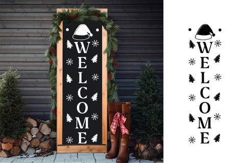 Christmas Porch Sign SVG - Welcome SVG CraftLabSVG 
