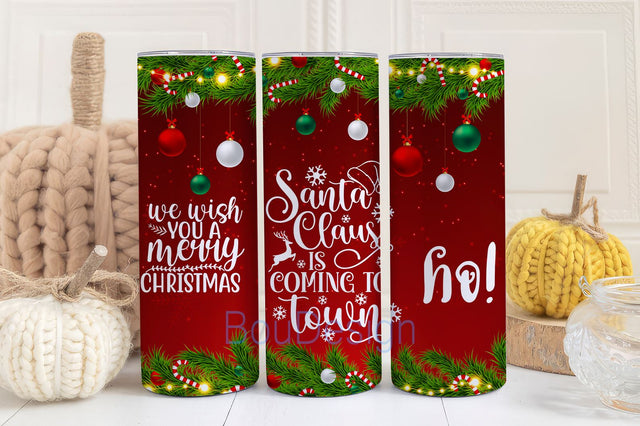 Christmas Positive Quotes Tumbler Designs, 20 oz Christmas Wrap Designs, Christmas Sublimation Designs, Christmas Quotes Tumbler Sublimation BouDesign 