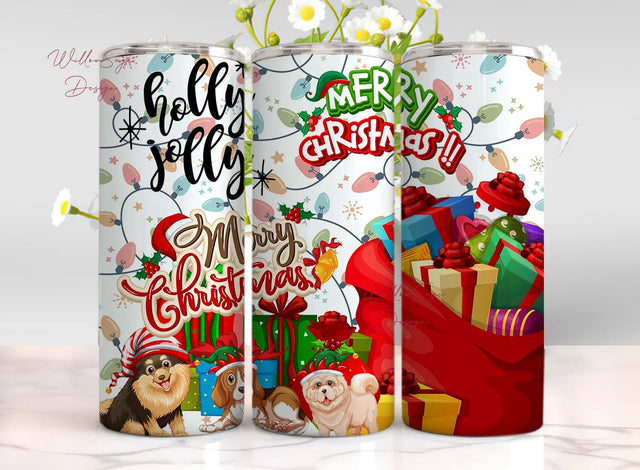 Christmas Positive Quotes Tumbler Designs Bundle, 20 oz Christmas Wrap Designs, Christmas Sublimation Designs, Christmas Quotes Tumbler Sublimation WillowSageDesign 