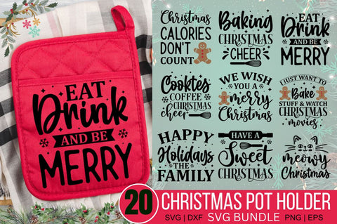 Christmas Pot Holder SVG Bundle SVG Designangry 