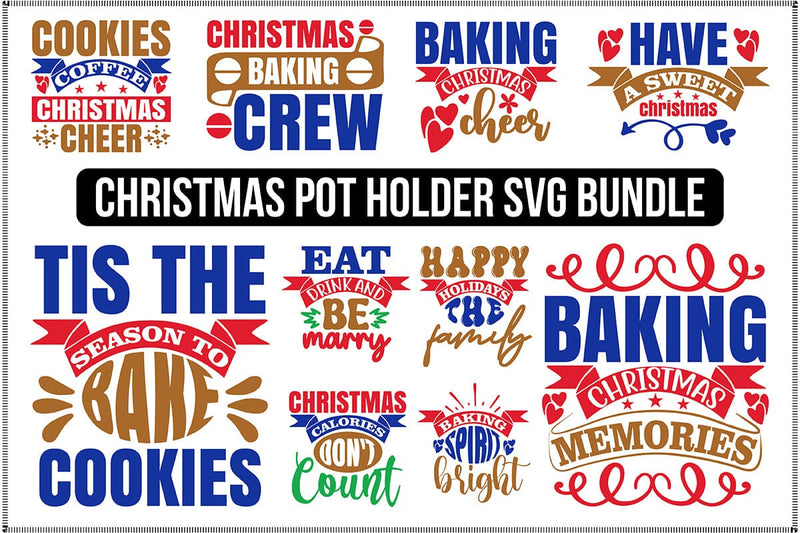 Christmas Pot Holder SVG Bundle SVG orpitasn 