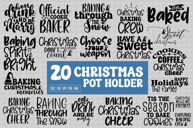 Christmas Pot Holder SVG Bundle, SVG SVG orpitasn 