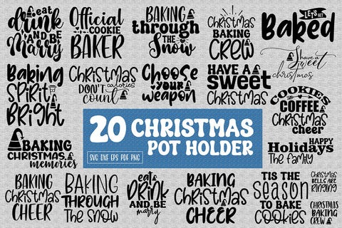Christmas Pot Holder SVG Bundle, SVG SVG orpitasn 