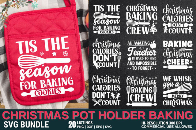 Christmas Potholder Baking svg Bundle SVG Designangry 