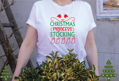 christmas princess stocking svg SVG designer krishna 