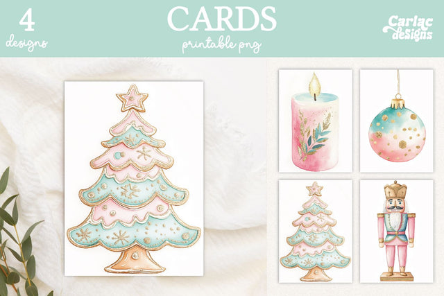 Christmas Printable Cards Sublimation Carla C Designs 