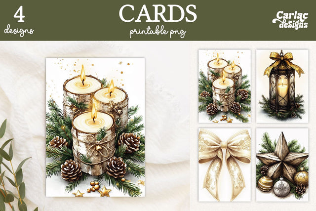 Christmas Printable Cards Sublimation Carla C Designs 