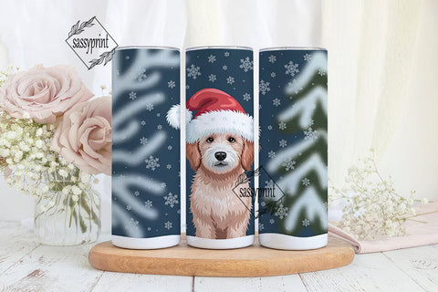 Christmas Puppy Winter Wonderland PNG Sublimation sassyprint 