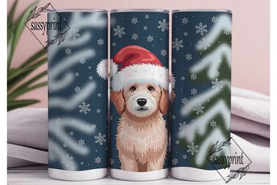 Christmas Puppy Winter Wonderland PNG Sublimation sassyprint 