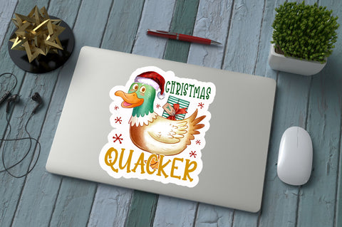 Christmas quacker Sticker Design Sublimation Regulrcrative 