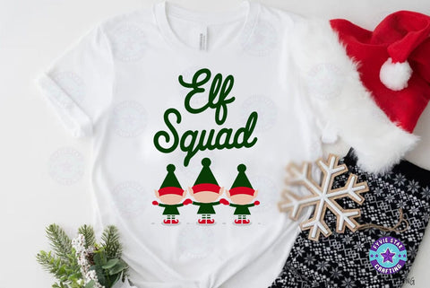 Christmas Quote Design, Christmas Sublimation Tshirt, Elf Squad SVG FiveStarCrafting 