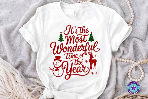 Christmas Quote Design, Christmas Sublimation Tshirt, Most Wonderful Time SVG FiveStarCrafting 