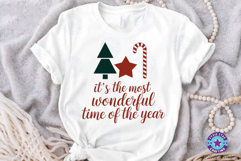 Christmas Quote Design, It's the most wonderful time of the year SVG SVG FiveStarCrafting 