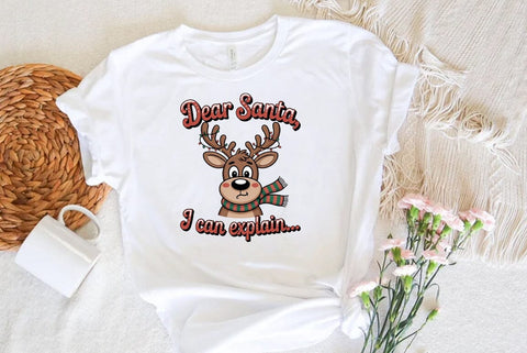 Christmas Quote Sublimation | Dear santa I can explain PNG | Christmas Design SVG FiveStarCrafting 