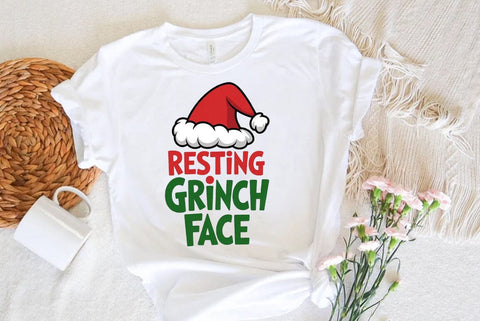 Christmas Quote Sublimation Design | Resting Grinch Face | Christmas T-shirt Design SVG FiveStarCrafting 