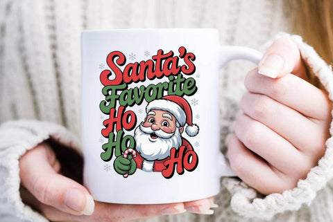 Christmas Quote Sublimation Design | Santas favorite ho ho ho | Christmas PNG Design SVG FiveStarCrafting 