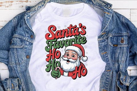 Christmas Quote Sublimation Design | Santas favorite ho ho ho | Christmas PNG Design SVG FiveStarCrafting 