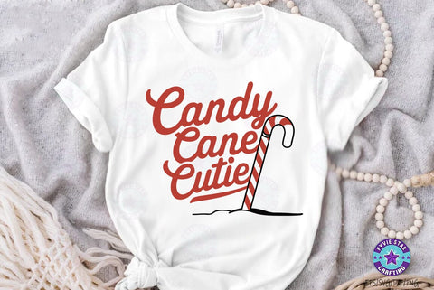 Christmas Quote SVG Design, Christmas Sublimation Tshirt, Candy Cane Cutie SVG FiveStarCrafting 