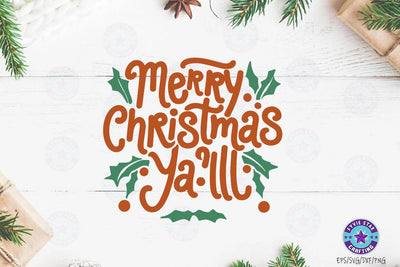 Christmas Quote SVG Design, Christmas T-shirt Design, Christmas Hand drawn Illustration SVG FiveStarCrafting 