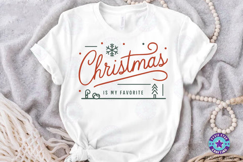 Christmas Quote SVG Design, Christmas T-shirt Design, Christmas is my favorite SVG FiveStarCrafting 