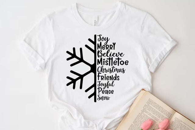 Christmas Quote SVG, Snowflake SVG SVG FiveStarCrafting 