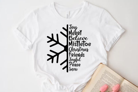 Christmas Quote SVG, Snowflake SVG SVG FiveStarCrafting 