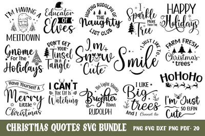 Christmas Quotes Bundle, Christmas Quotes, Christmas SVG Bundle, Christmas Sublimation, Christmas Mega Bundle SVG FiveStarCrafting 