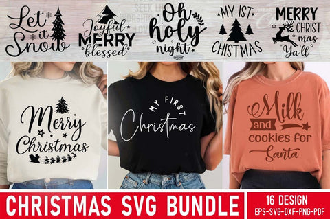 Christmas Quotes SVG Bundle | Winter SVG Bundle | Holidays SVG Bundle SVG FiveStarCrafting 