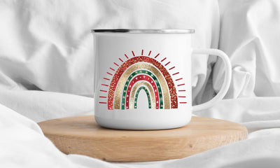 Christmas Rainbow PNG | Holiday Rainbow Design | Colorful Christmas Sublimation Art Sublimation Print Perfect Design Shop 