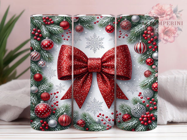 Christmas Red Bow 20oz Tumbler, Christmas Red Bow, Red Bow Tumbler, Christmas Bow PNG, Red Bow PNG, Red Bow Tumbler Wrap, Christmas Bow Wrap, 20oz Tumbler Wrap Sublimation Li Zamperini 