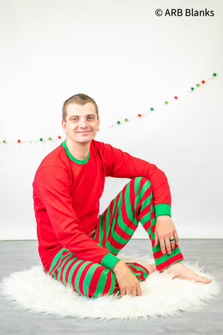 CHRISTMAS: Red & Green Striped Collection Physical ARB Blanks 