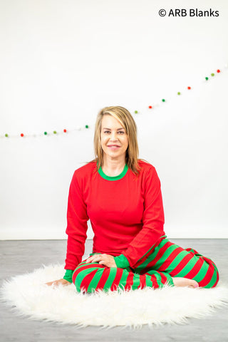 CHRISTMAS: Red & Green Striped Collection Physical ARB Blanks 