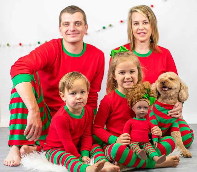 CHRISTMAS: Red & Green Striped Collection Physical ARB Blanks 