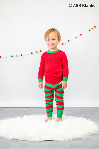 CHRISTMAS: Red & Green Striped Collection Physical ARB Blanks 